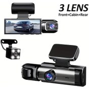 Resim Motion003 Zkcamspy D50s 1080p Araç Kamerası: Ön 1080p, Arka Ve İç 720p, Led Ekran, 32gb Kart Hediyeli 