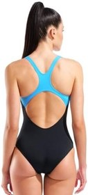 Resim Graphic Swimsuit Swim Pro Back Kadın Siyah Yüzücü Mayo 011182580 