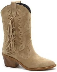 Resim VENÜS 2454101K TOPUKLU SAÇAK DETAYLI VESTERN DERİ KADIN BOT 