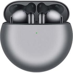 Resim Mu Art Ahşap Huawei Freebuds 4E Tws Bluetooth Kulaklık - Gümüş 
