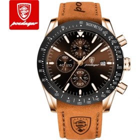 Resim Hanyang Altın Siyah L Poedagar Erkek Izle Moda Spor Chronograph Silikon Kuvars Saatler Üst Marka Lüks Su Geçirmez Aydınlık Tarih Erkek Kol Saati (Yurt Dışından) 