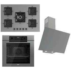 Resim Ferre Fryart - Silentart Serisi QEP63CPR + SS038 +D079 - SA Gri Ankastre Set 