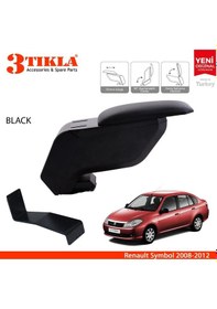 Resim Renault Symbol 2008-2012 Delmesiz Çelik Ayaklı Siyah Kolçak Kol Dayama 
