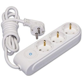 Resim Makel 3'lü Anahtarlı Priz Yeni Nesil Uzatma Kablosu 2 Metre 