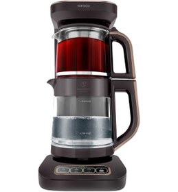 Resim Karaca Çaysever Robotea Pro Connect 4 In 1 Konuşan Otomatik Cam Çay ve Filtre Kahve Demleme Makinesi 