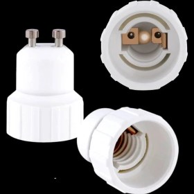 Resim Duy Dönüştürücü GU10 Erkek / E14 Dişi Ampul Çevirici Adaptör LED Lamba Soket 