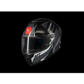 Resim MT Helmets KASK MT STINGER TRON B12 PARLAK GRİ/SİYAH 