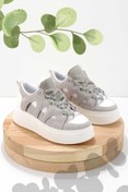 Resim Bambi Gri Süet Kadın Sneaker K01545003802 