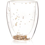 Resim Dmr Çift Cidarlı Yıldızlı Bardak - Şeffaf - 350 ml 
