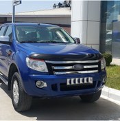 Resim Karva Ford Ranger Ön Kaput Koruyucu Rüzgarlık Deflektör Akrilik Abs 4mm Parlak Siyah 2011-2015 