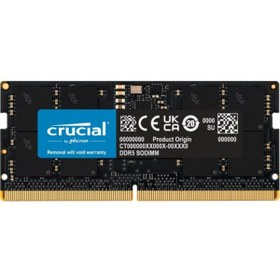 Resim Crucial 8gb Ddr5 4800 Sodımm Cl40 (16GBIT) Ct8g48c40s5 Notebook Ram Bellek 