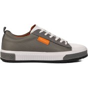 Resim MARCOMEN Ayakmod Gri-Beyaz Hakiki Deri Erkek Sneaker 