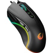 Resim Rampage Phoenıx 7 Tuşlu Rgb Mouse 7200DPI Gaming Mouse Oyuncu Mouse Örgü Kablo Makrolu Mouse 
