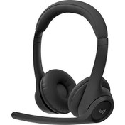 Resim Logitech Zone 300 Gürültü Önleyici Mikrofonlu Kablosuz Bluetooth Kulaklık - Siyah 