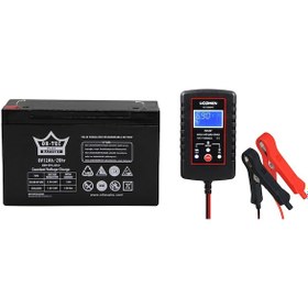 Resim 6v 12ah Akü Ve Şarj Aleti 2amper 