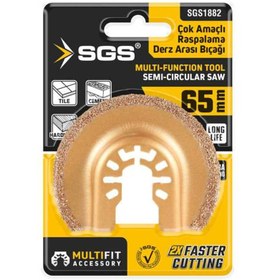Resim SGS MULTI-TOOLS KESİCİ VE RASPALAMA DERZ ARASI TEMİZLEME KARBÜR 65MM 