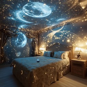 Resim 16 Renk Değiştiren Gece Gökyüzü Hafif Işık, Ayarlanabilir Aurora Projektörü Yatak Odası İçin - Uzaktan Kumanda + Zamanlayıcı, 3D Holografik Su Dalgası Romantik Ortam Dekoratif Lamba Çocuk Odası, Meditasyon ve Rahatlama, Okyanus Temalı Hediye 
