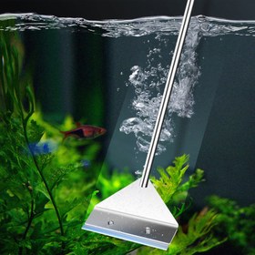 Resim Balık Tankı Temizleme Aracı Düz Kum Yosunu Çıkarıcı Çift Kullanımlı Cam Yosunu Çıkarıcı Temizlik Aracı Ev Temizleme Aracı Akvaryum Aksesuarları 