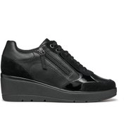 Resim Geox Kadın Siyah Ilde Dolgu Topuklu Bağcıklı Casual Sneaker D36rac05422c9999 