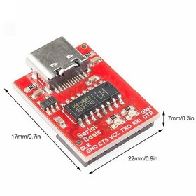 Resim CH340C USB to TTL UART Modül TypeC Seri Port Haberleşme ISP Ardu 