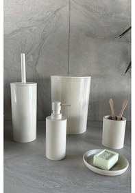 Resim Primanova Flores 5'li Banyo Seti - Bej 