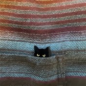 Resim STAREDGE Erkek Siyah Kedi Broşu - Giysi ve Çantalar için Rahat Alaşım Moda Aksesuarı 