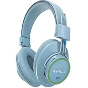 Resim Syrox S26 Hafıza Kartı + 3.5mm AUX Destekli Bluetooth 5.0 Kablosuz Mikrofonlu Kulaküstü Kulaklık - Buz Mavisi 