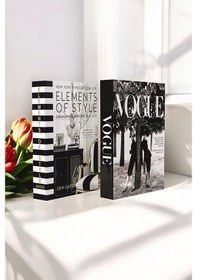 Resim 2'li Element & Kadınlar Dekoratif Kitap Kutu 