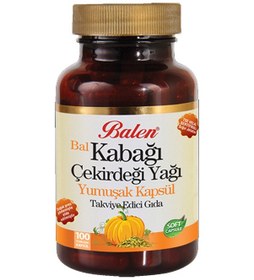 Resim Balen Bal Kabağı Çekirdeği Yağı Yumuşak Kapsül Takviye Edici Gıda 