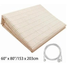 Resim Topraklama Çift Kişilik Yatak Topraklama Levhası Kalkanı Emf Radyasyon Önleyici İletken Kumaş Yatak Matı 153 203cm 193x203cm 
