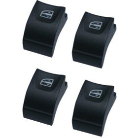 Resim Renault Megane 4 İçin Cam Düğme Kapağı 4'lü 