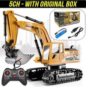 Resim Rc Ekskavatör 2.4 Ghz 6 K 1:24 Rc Mühendislik Araba Alaşım Ve Plastik Ekskavatör 5ch Plastic With Box 5ch Plastic With Box 