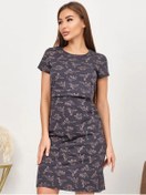 Resim I Am Mama Emzirme İçin Gizli Kapaklı Elbise 272504839 Grafit 