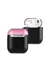 Resim Newface Apple Uyumlu AirPods 2 2.nesil 3in1 Kılıf - Siyah-pembe 