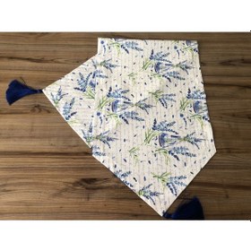 Resim Lavanta Bahçesi Desenli Runner Çok Renkli 