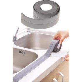 Resim Mrt Bilişim Gri Su Sızdırmaz Banyo Mutfak Lavabo Küvet Izolasyon Şerit Bant 3.2 Metre Lavabo Kenar Bandı 