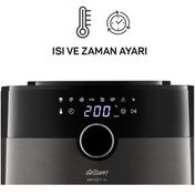 Resim Arzum Siyah 1750 Airtasty XL Air Fryer Sıcak Hava Fritözü 8 Program 