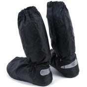 Resim Motosiklet Yağmur Geçirmez Ayakkabı Kılıfı, Tüm Sezon Kalın Taban Bisiklet Motosikleti Ayakkabı Kılıfı Koruma Ekipm. Dğ. 56457181 