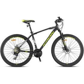 Resim Kron XC 75 - 26 MTB - 14' - 21 Vites - M.Disc - Mat Siyah-Neon Sarı/Bej 