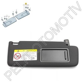 Resim Passat Sağ Güneşlik 5g0857552db Siyah 2015-2024 