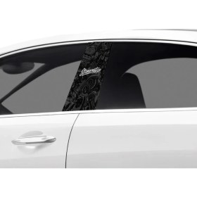 Resim Araç Kapı Direk Kaplama Folyosu Stancenatıon Desenli (Sağ Sol Takim) (2 Adet) - 22X50 cm 