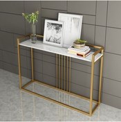 Resim FAMİLYA ART LİVERPOOL METAL DRESUAR GOLD-BEYAZ 