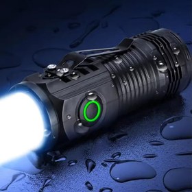 Resim El Feneri Led USB ŞARJLI-Ultra Güçlü Parlak Mini Boy El Feneri [Enerji Sınıfı A++]Ortam Lambası Deprem,Polis,Jandarma,Zabıta,Bekçi (YÜKSEK PARLAKLIK) 