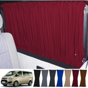 Resim Oto Pandami Fort Custom Uzun Şase 2012+ Uyumlu Bordo Raylı Oto Perde Takımı 