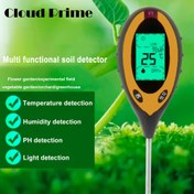 Resim Hafif, Sıcaklık, Nem ve pH 4'ü 1 Arada ST-02 Toprak Test Cihazı 