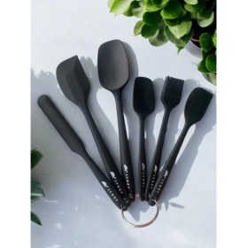 Resim 6 Parça Spatula Seti Yanmaz Yapışmaz Slikon Yumurta Fırçası Kaşık Bıçak Pasta Spatula Seti 