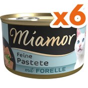 Resim Miamor Pastete Alabalıklı Yetişkin Kedi Konservesi 85 Gr x 6 Adet 