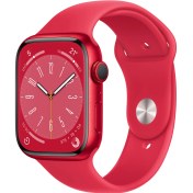 Resim Apple Watch Series 8 Gps 45MM (Product)Red Aluminium Case With (Product)Red Sport Band - Regular MNP43TU/A 