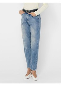 Resim Only 15193864 Bayan Onlveneda Lıfe Mom Jeans Rea7452 Jeans Stretch Denim Pantolon 15193864-R4956 Açık Mavi 