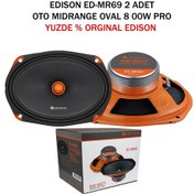 Resim Edıson Ed-Mr69 Oto Mıdrange Oval 6X9 800W 80W Rms 2 Adet 